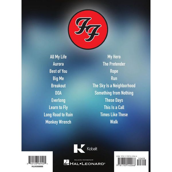 Hal Leonard Foo Fighters Bass Tab