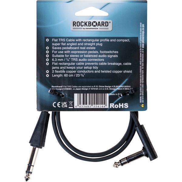 Rockboard Flat TRS Cable 60 cm Thomann UK