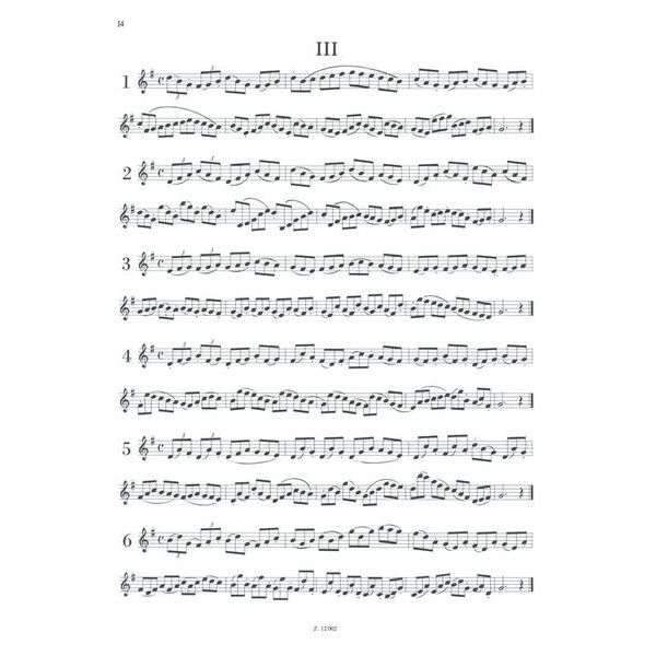 Edition Musica Budapest Etüden für Oboe