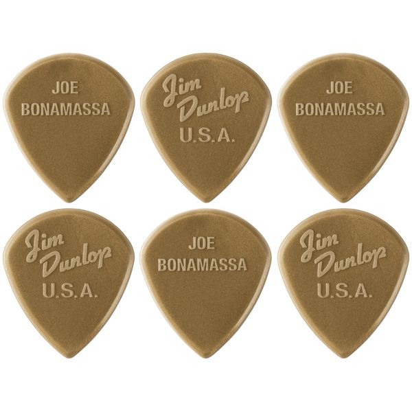 Plettri Dunlop Bonamassa Jazz III Dorati - Pacco Da 6 Pezzi Per Chitarra - Foto 2