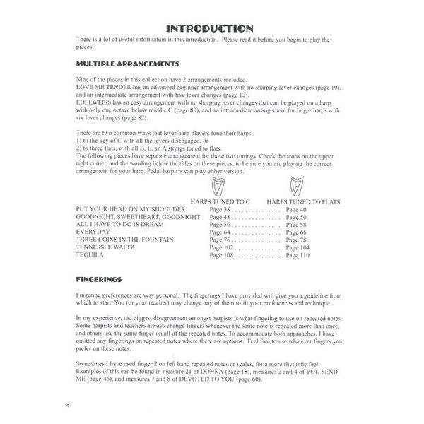 Favorites From The '50s: Arranged For Harp - Spartiti Per Arpa Con Brani Anni '50 - Foto 5