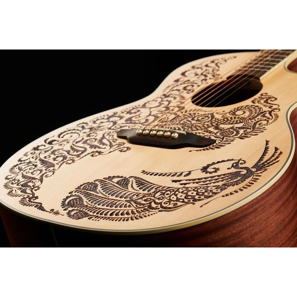Luna Guitars Henna Paradise A/E Spruce