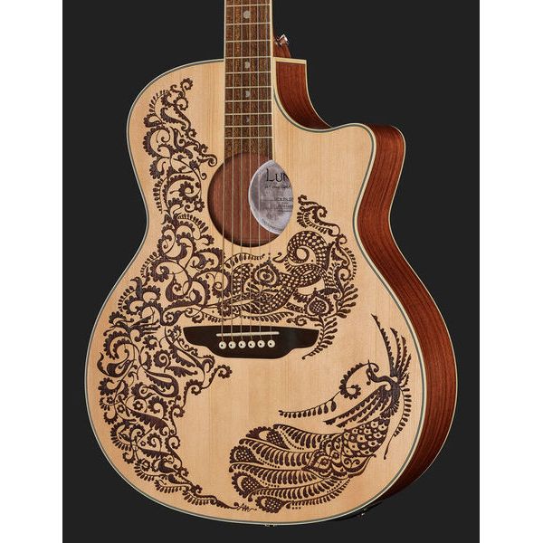 Luna Guitars Henna Paradise A/E Spruce