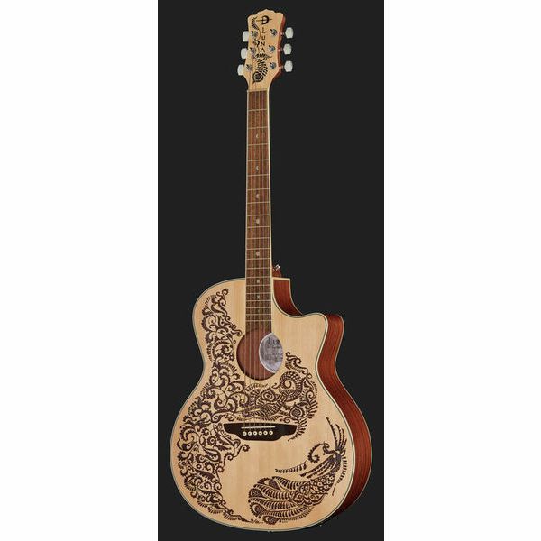 Luna Guitars Henna Paradise A/E Spruce