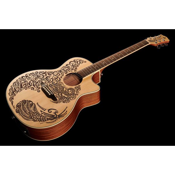 Luna Guitars Henna Paradise A/E Spruce