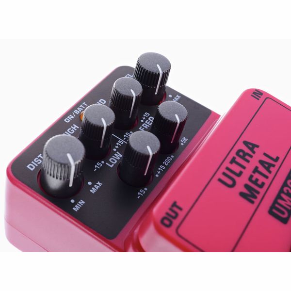 thumbnail image 2 of Behringer UM300 Ultra Metal Distortion Pedal - Heavy Metal Effects With 3-Band EQ 2 of 10