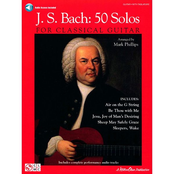 Hal Leonard Bach 50 Solos Classical Guitar