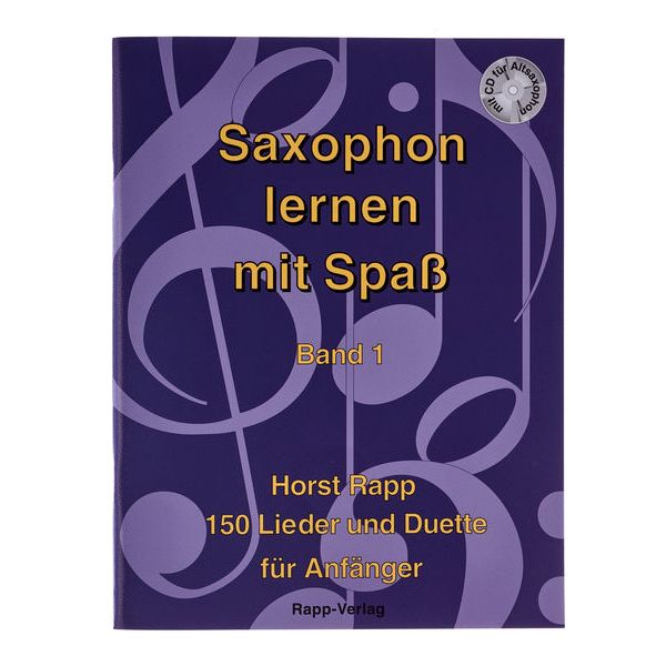 Horst Rapp Verlag Saxophon Lernen mit Spaß 1