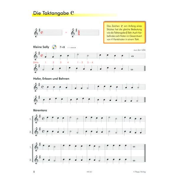 Horst Rapp Verlag Saxophon Lernen mit Spaß 1