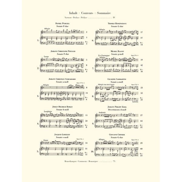 Henle Verlag Flötenmusik Barock