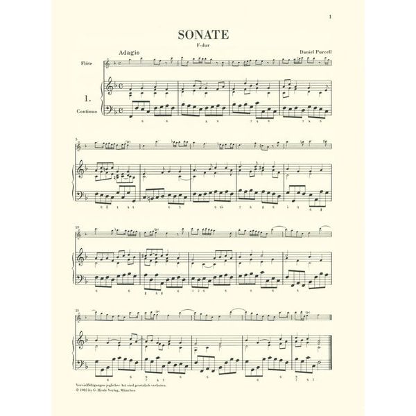 Henle Verlag Flötenmusik Barock