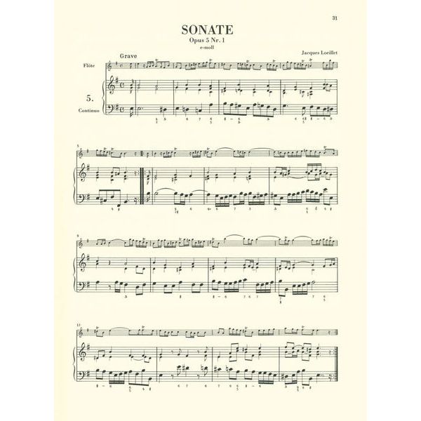 Henle Verlag Flötenmusik Barock
