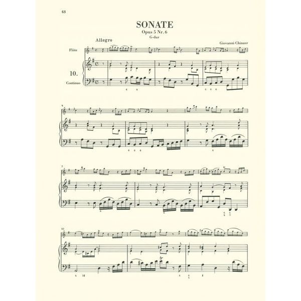 Henle Verlag Flötenmusik Barock