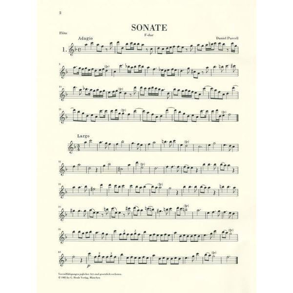 Henle Verlag Flötenmusik Barock