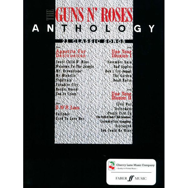 Cherry Lane Music Company Guns n' Roses Anthology