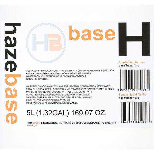 Hazebase base H Hazefluid 5 Liter