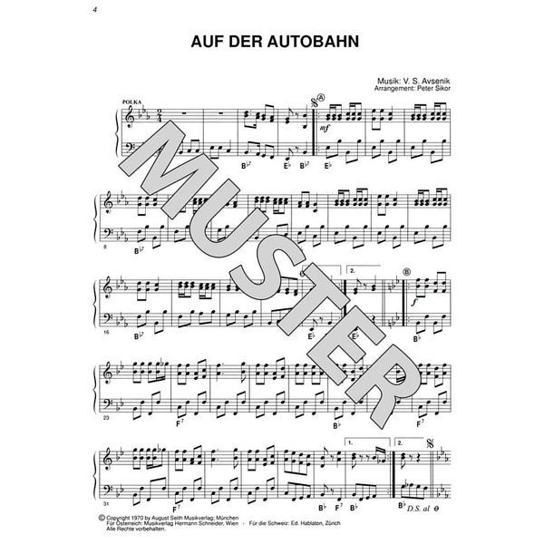 August Seith Musikverlag Avsenik Welterfolge rot