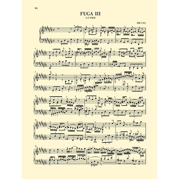 Henle Verlag Bach Wohltemperiert Klavier II