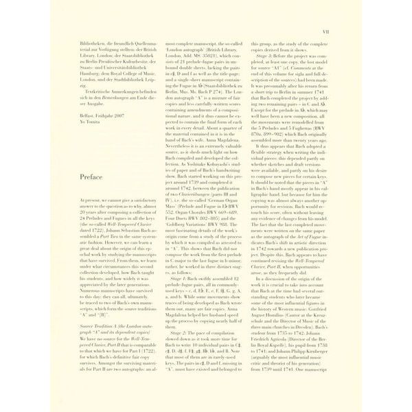 Henle Verlag Bach Wohltemperiert Klavier II