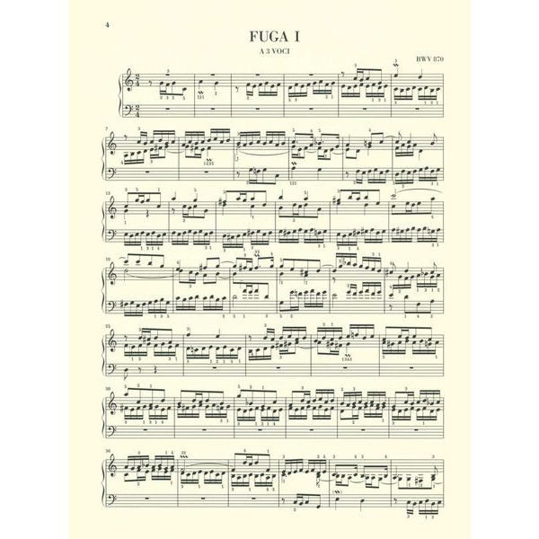 Henle Verlag Bach Wohltemperiert Klavier II
