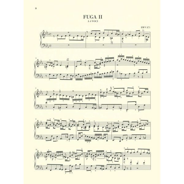 Henle Verlag Bach Wohltemperiert Klavier II