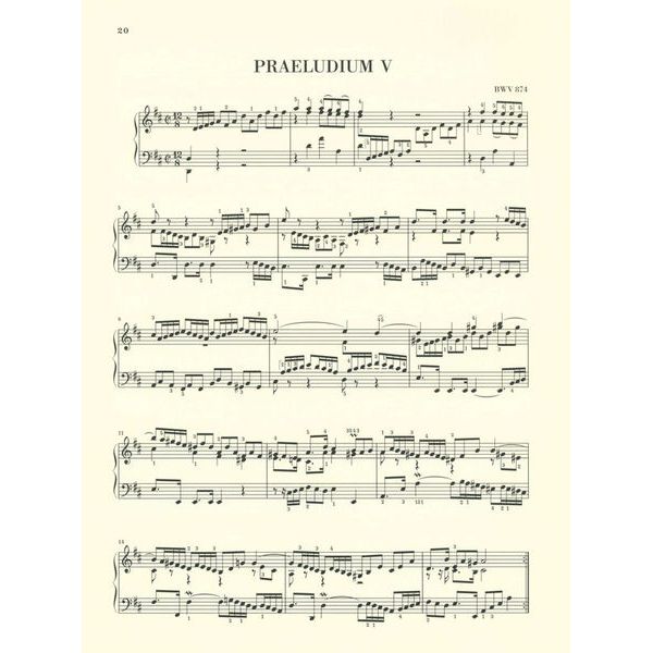 Henle Verlag Bach Wohltemperiert Klavier II