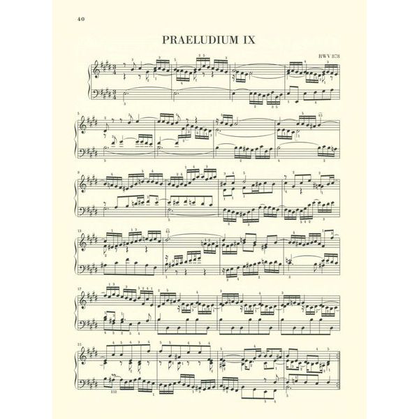 Henle Verlag Bach Wohltemperiert Klavier II