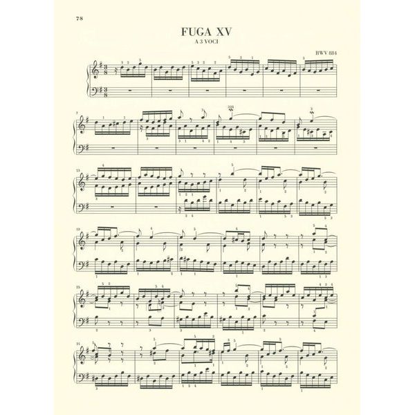 Henle Verlag Bach Wohltemperiert Klavier II
