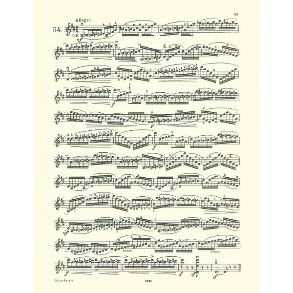 Edition Peters Wohlfahrt 60 Etüden Violine