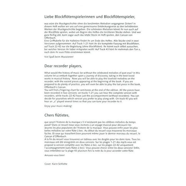 Schott Klassik-Hits für Sopranblockfl