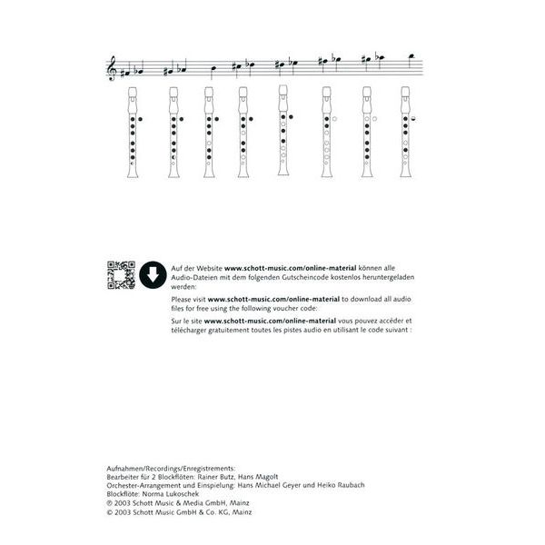 Schott Klassik-Hits für Altblockflöte