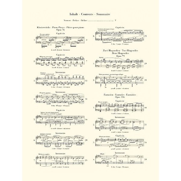 Henle Verlag Brahms Klavierstücke