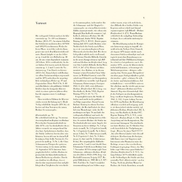 Henle Verlag Brahms Klavierstücke
