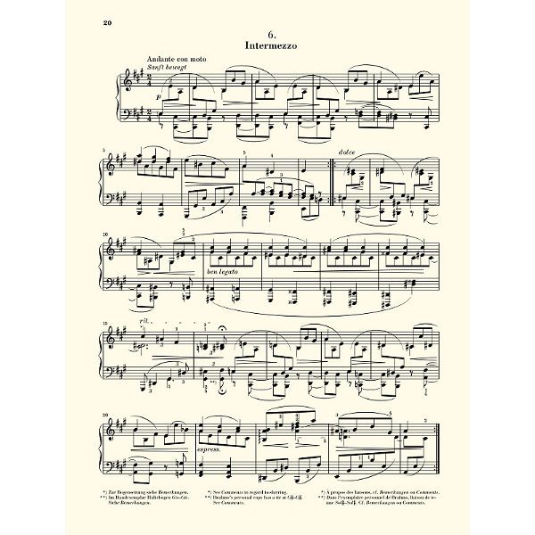 Henle Verlag Brahms Klavierstücke
