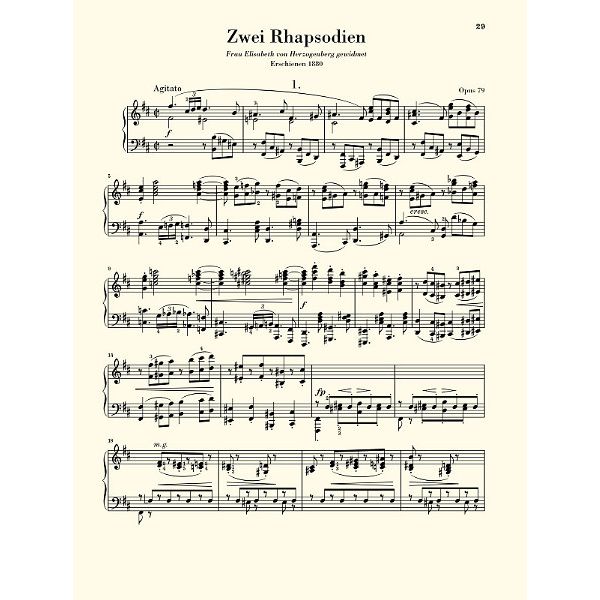Henle Verlag Brahms Klavierstücke