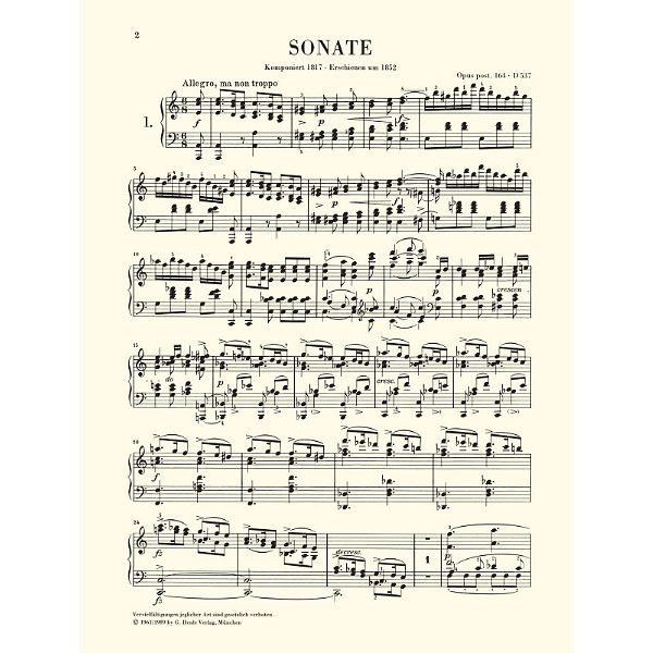 Henle Verlag Schubert Klaviersonaten 1