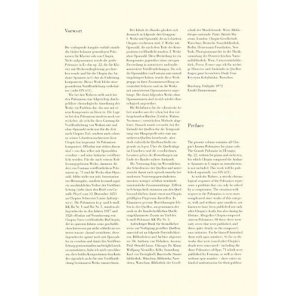 Henle Verlag Chopin Polonaisen