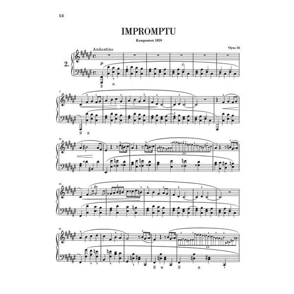 Henle Verlag Chopin Impromptus