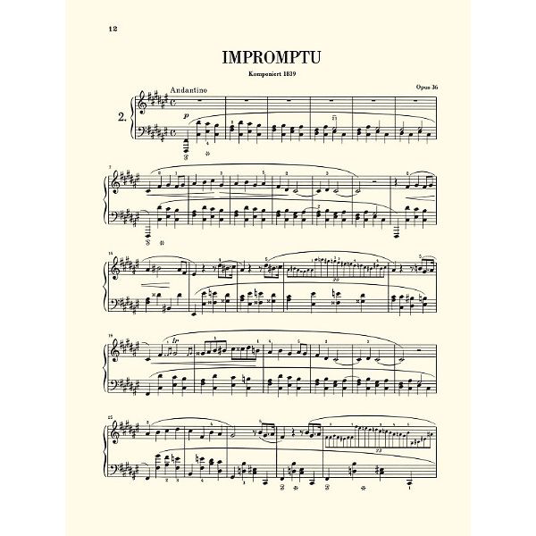 Henle Verlag Chopin Impromptus