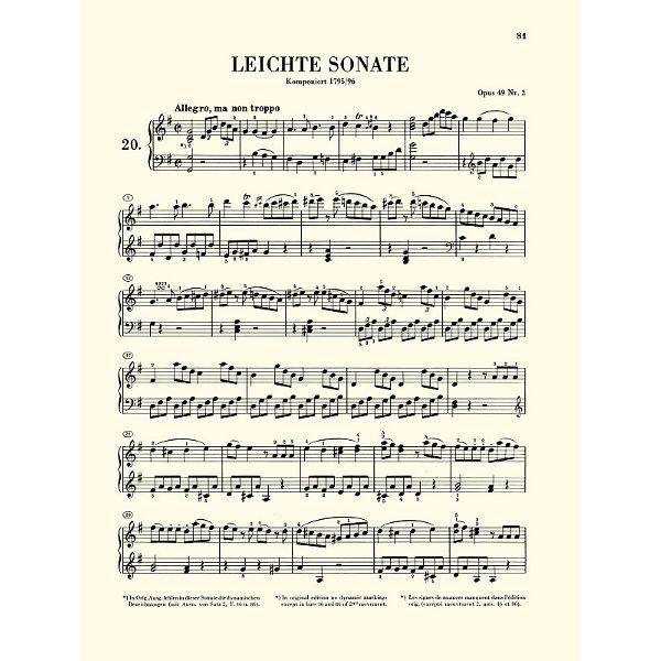 Henle Verlag Beethoven Klaviersonaten 2