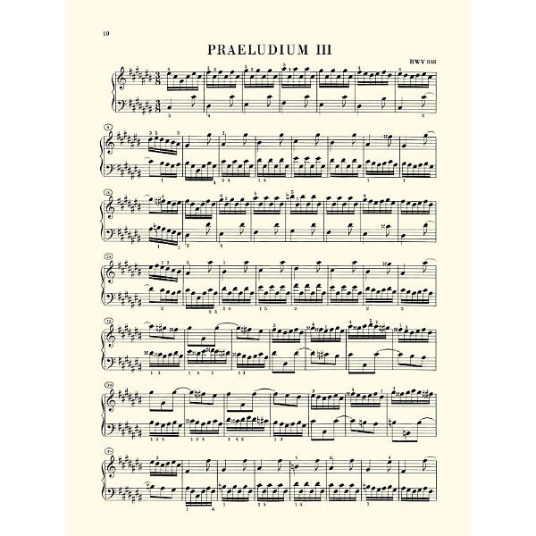 Henle Verlag Bach Wohltemperiert Klavier I