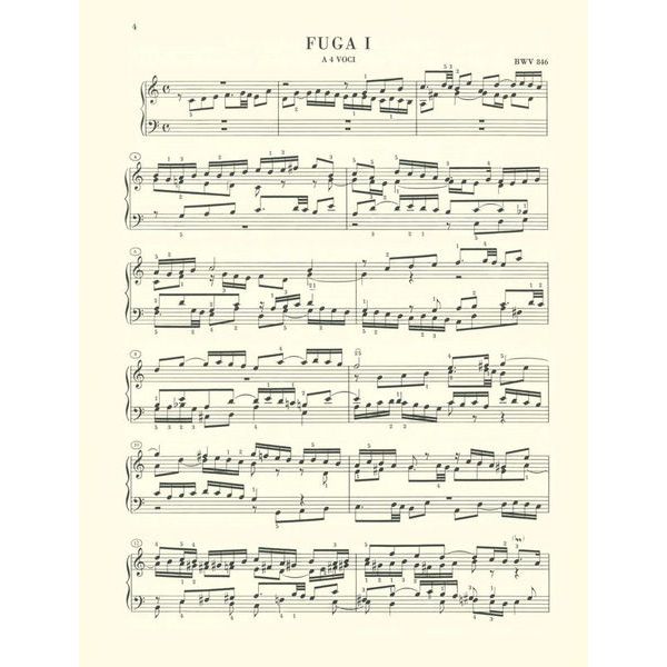 Henle Verlag Bach Wohltemperiert Klavier I