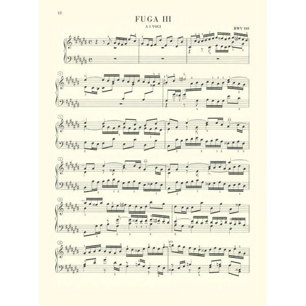 Henle Verlag Bach Wohltemperiert Klavier I