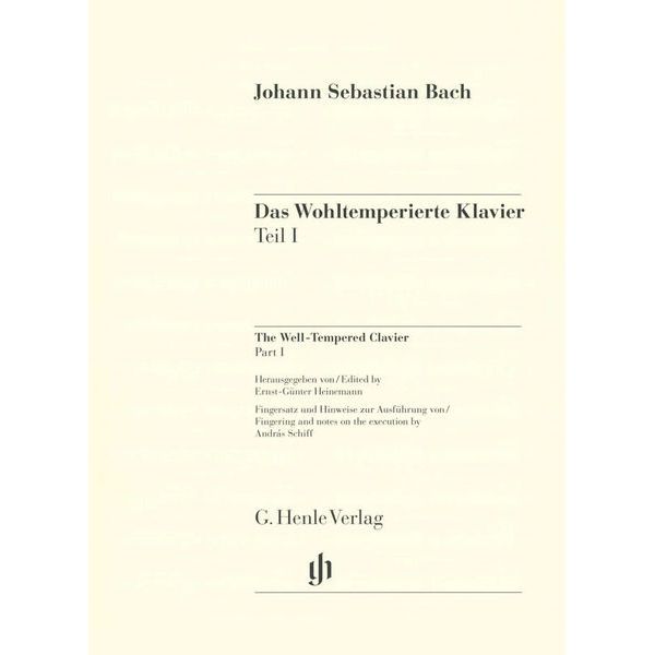 Henle Verlag Bach Wohltemperiert Klavier I