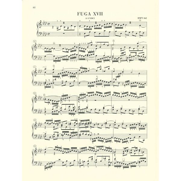 Henle Verlag Bach Wohltemperiert Klavier I