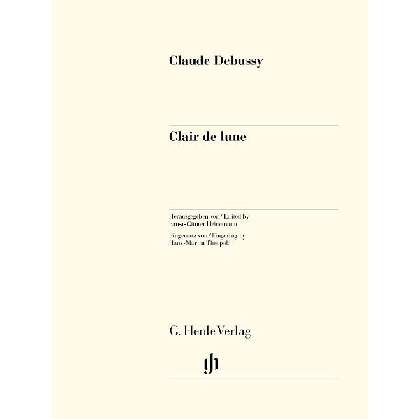 Henle Verlag Debussy Clair De Lune
