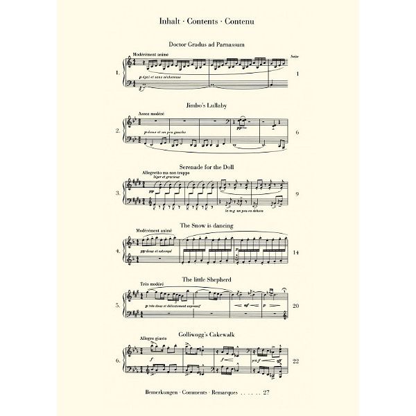 Henle Verlag Debussy Children's Corner