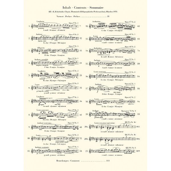 Henle Verlag Chopin Nocturnes