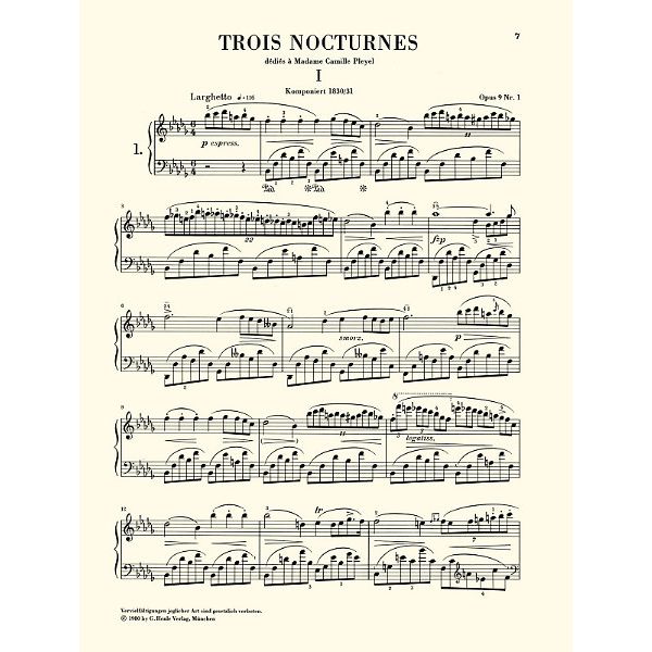 Henle Verlag Chopin Nocturnes