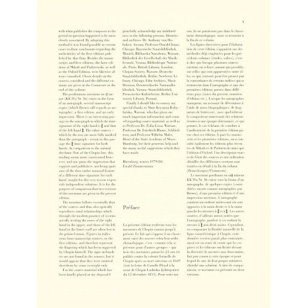 Henle Verlag Chopin Nocturnes